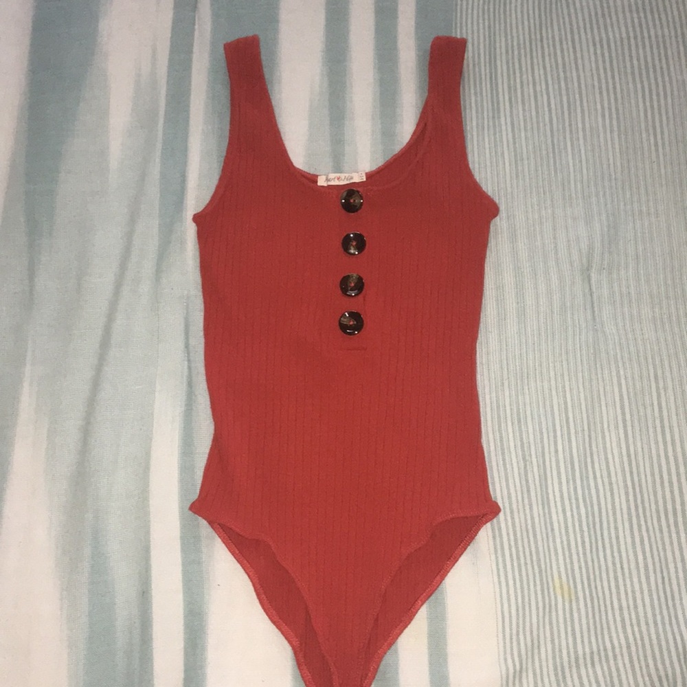 Orange bodysuit